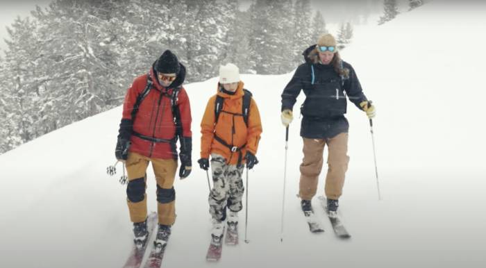 TGR athletes discuss safety in the backcountry on skis in snow