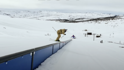 Watch the World’s Longest Rail Slide on Skis