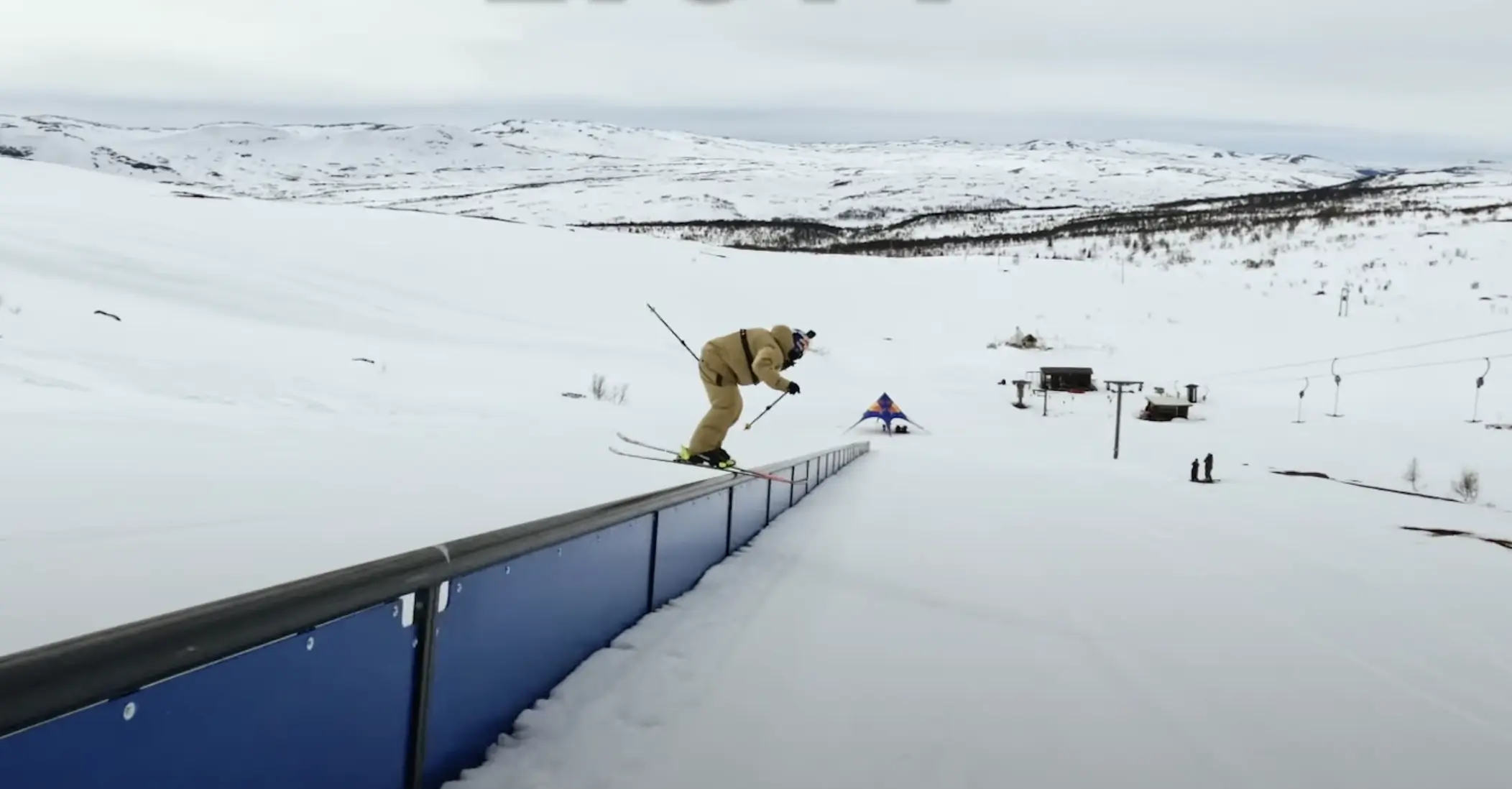 Watch the World’s Longest Rail Slide on Skis