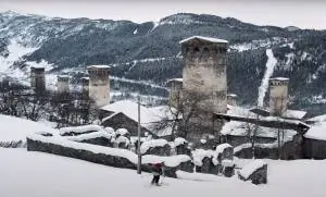 Skiing in Georgia’s Caucasus Mountains Will Blow Your Mind