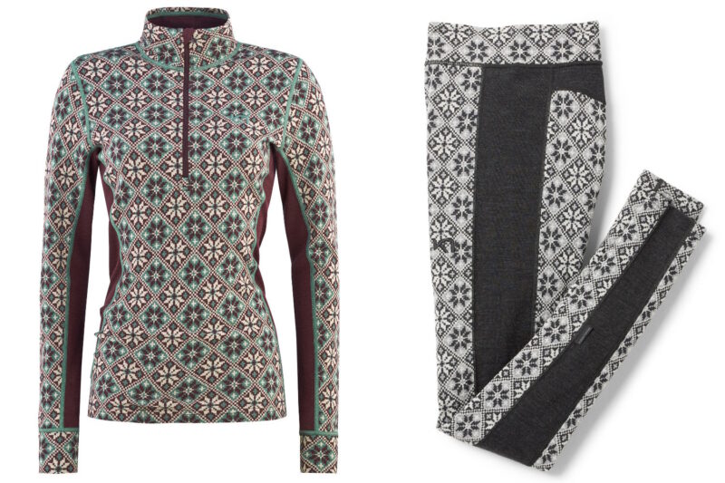 Kari Traa Rose Half Zip Base Layer Top & High-Waisted Base Layer Pants