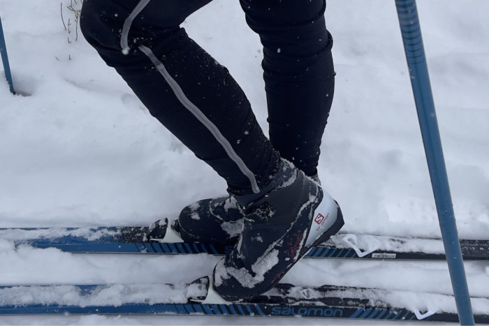 Vitane Plus Prolink boots with skis