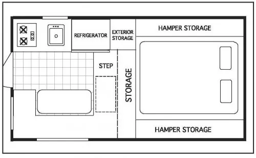 Northstar Truck Campers 600ss floorplan