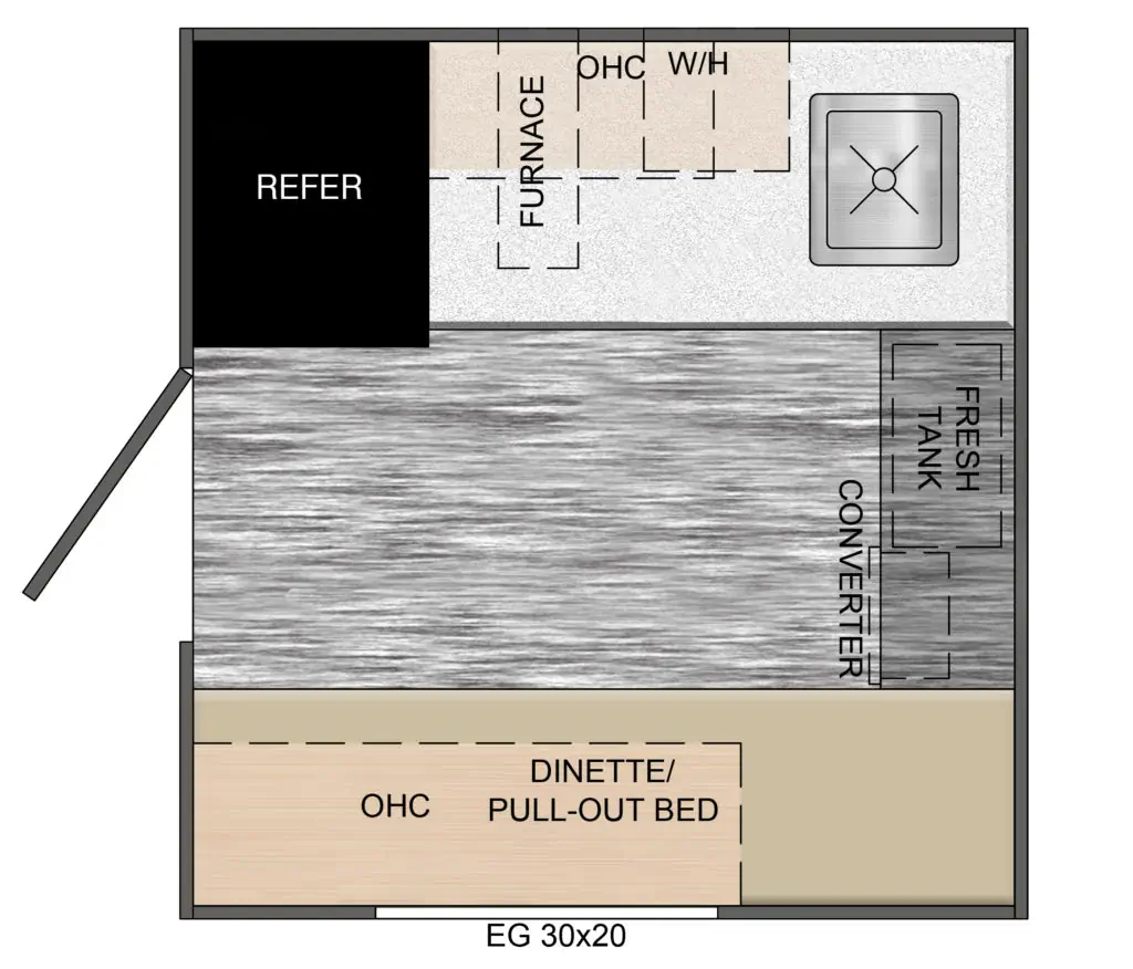 Travel Lite RV Cent Floorplan