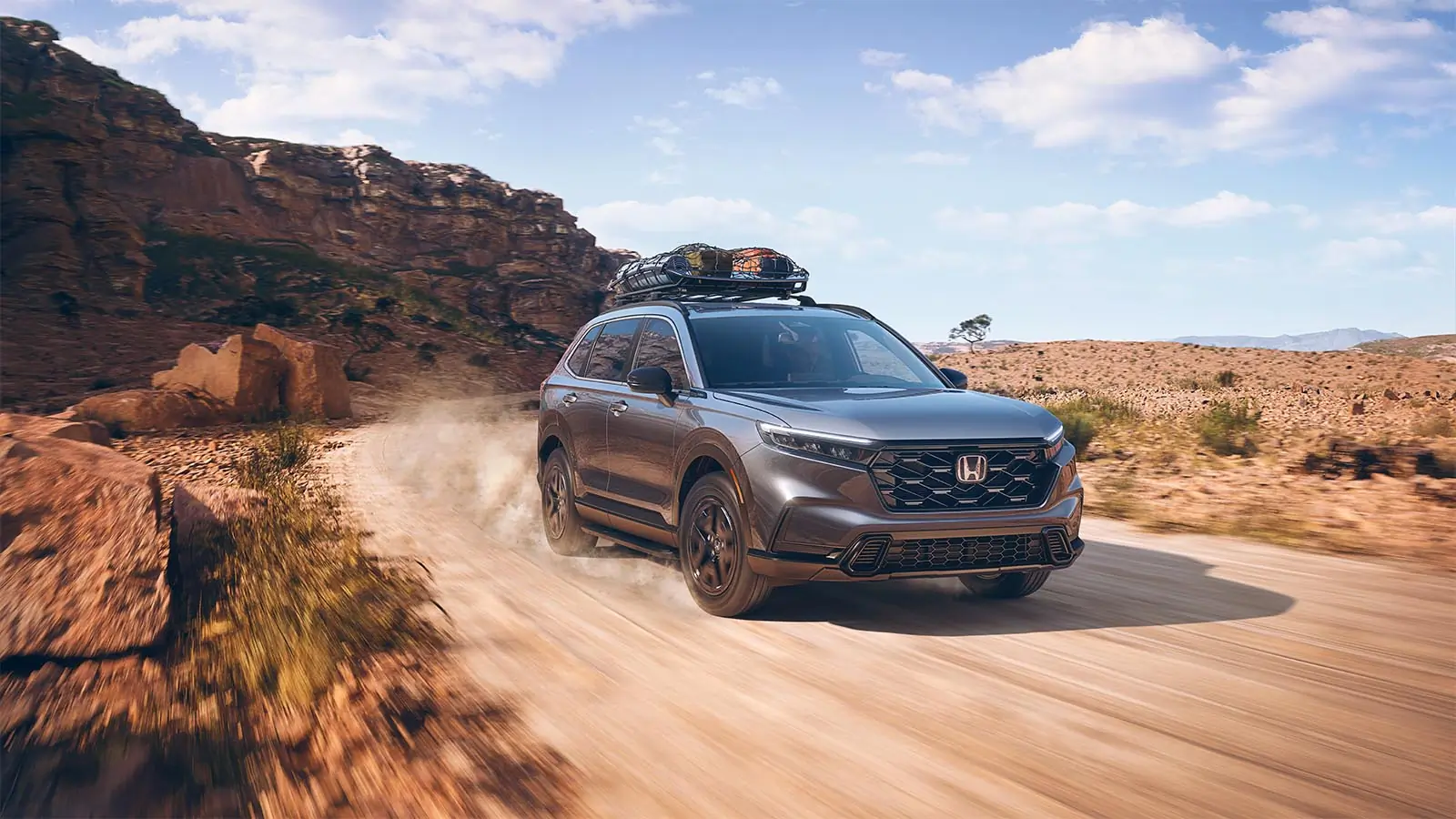 2023 Honda CR-V Hybrid on dirt road