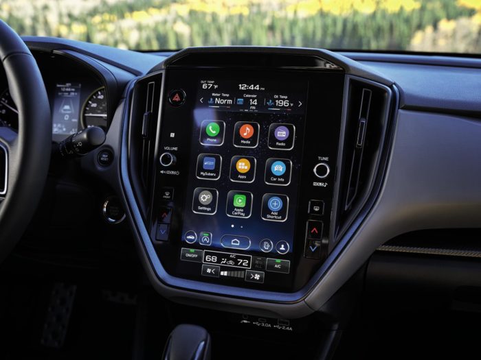 2024 Subaru Crosstrek close-up of center dash infotainment screen