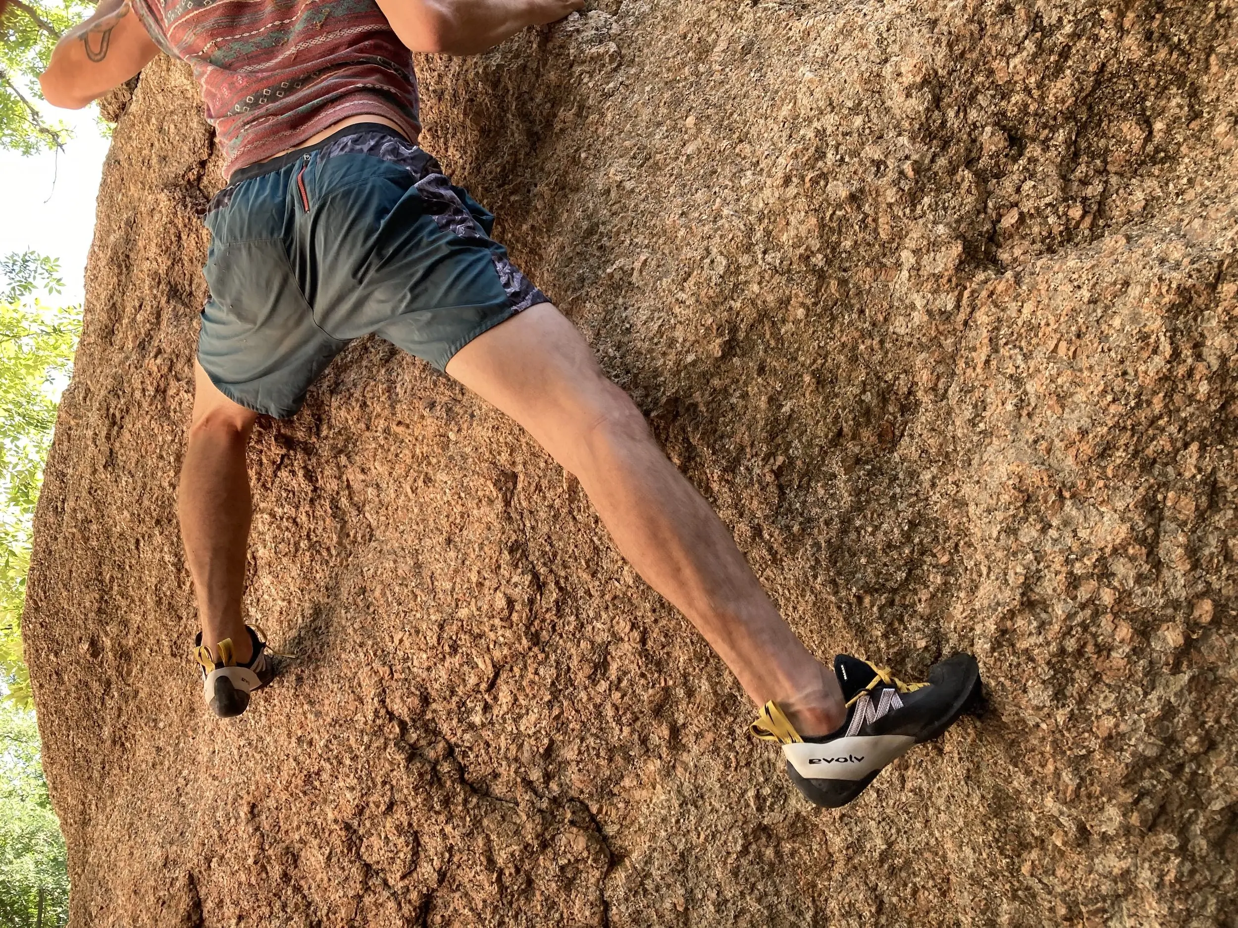 Evolv Shaman granite bouldering