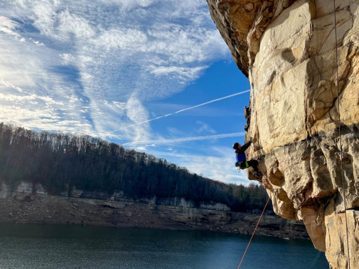 Sport Climbing at New River Gorge