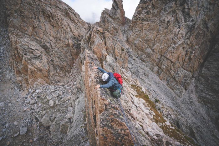 Grand Teton climber