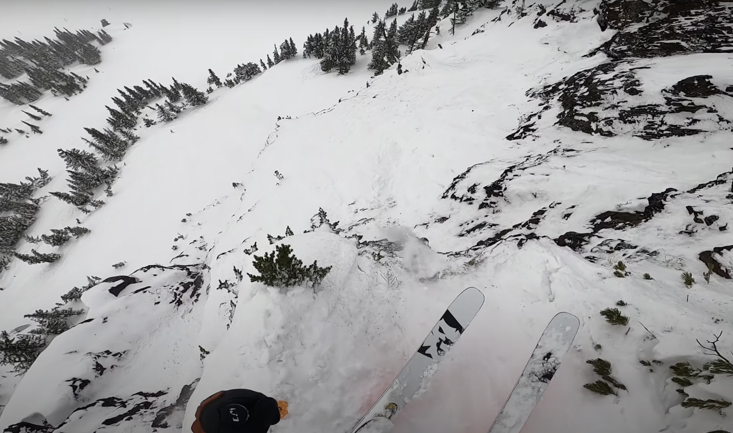 A skier atop Whistler's Air Jordan formation