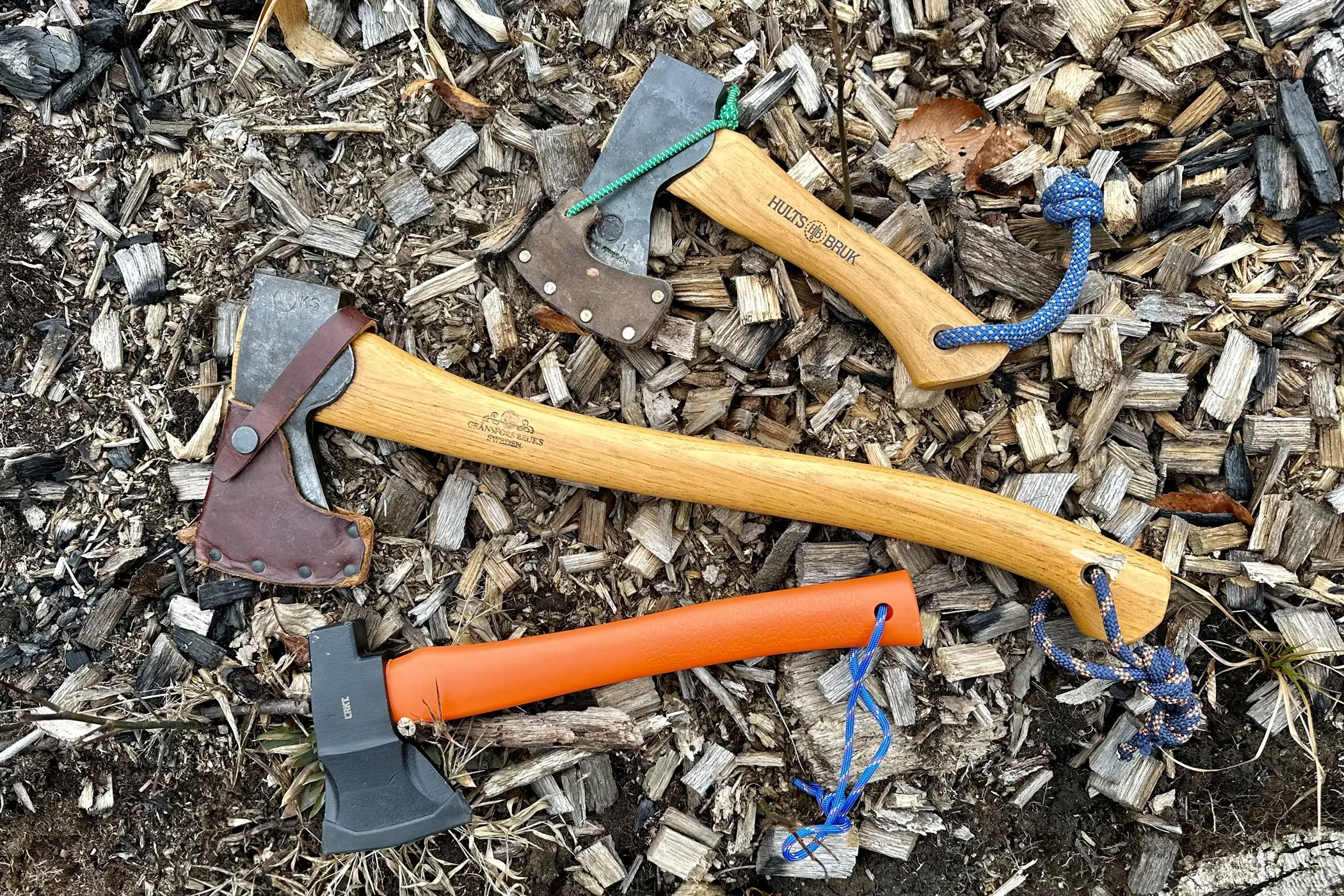 Three hatchets