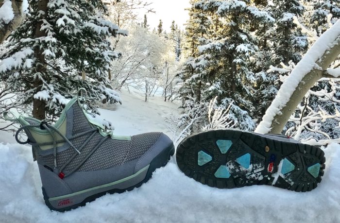 XTRATUF Ice Nylon Deck Boot - bungee lacing and ice-specific tread