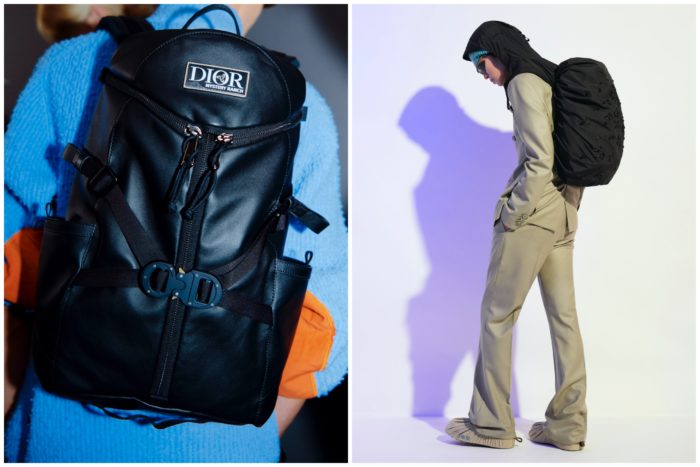 Dior x Mystery Ranch Gallagator and hooded rain cover