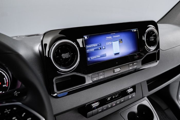 The eSprinter comes with a driving computer previously only available in the company's passenger cars
