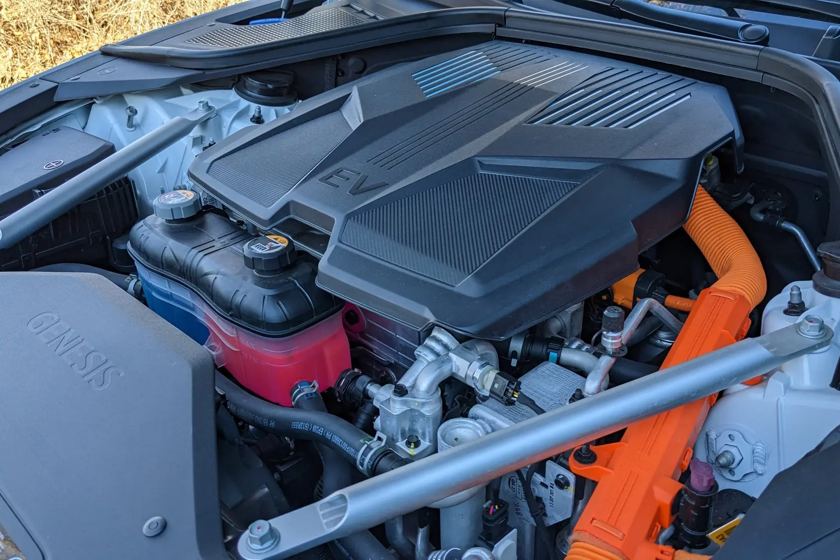 2023 Genesis G80 Battery Closeup