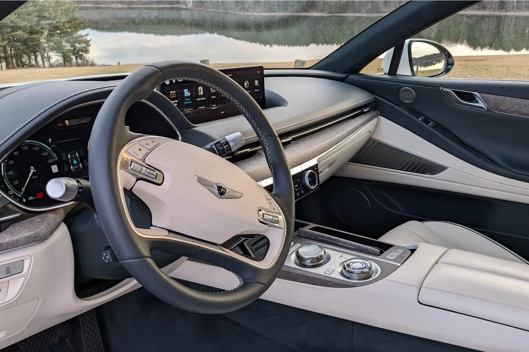 2023 Genesis Electrified G80 Interior Shot