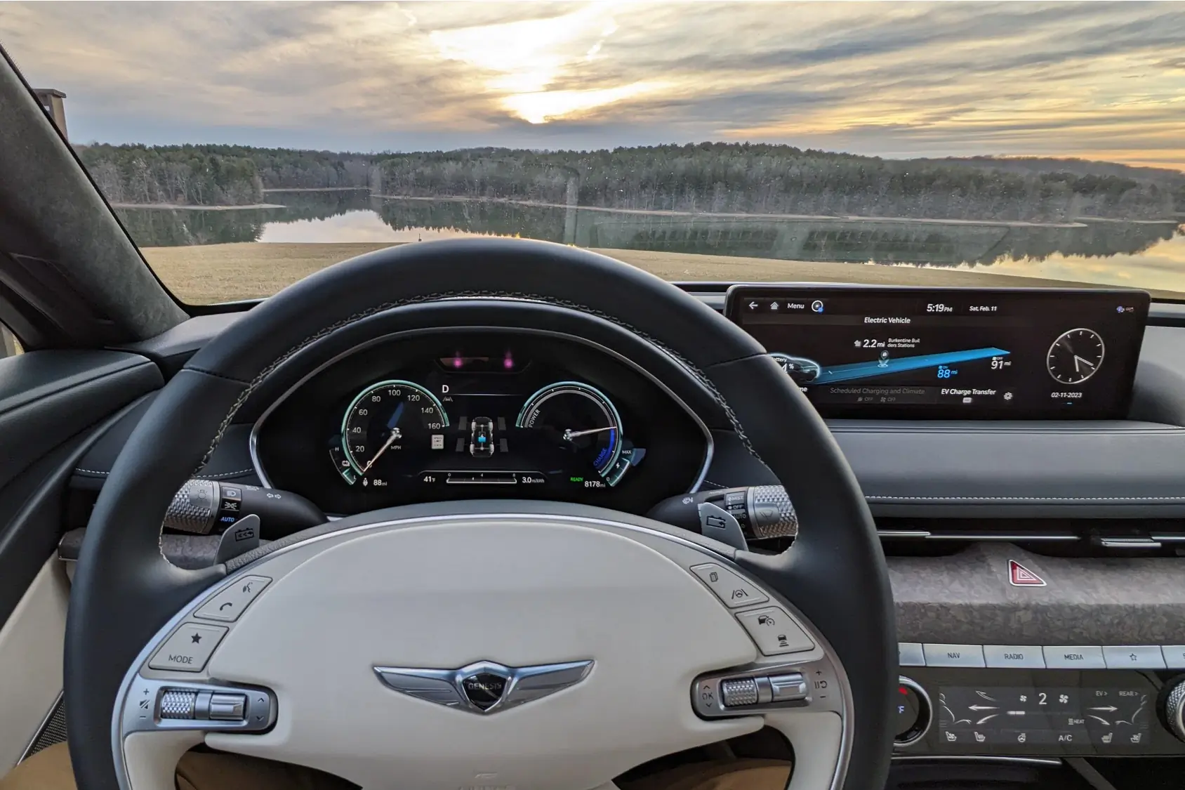 2023 Genesis Electrified G80 interior