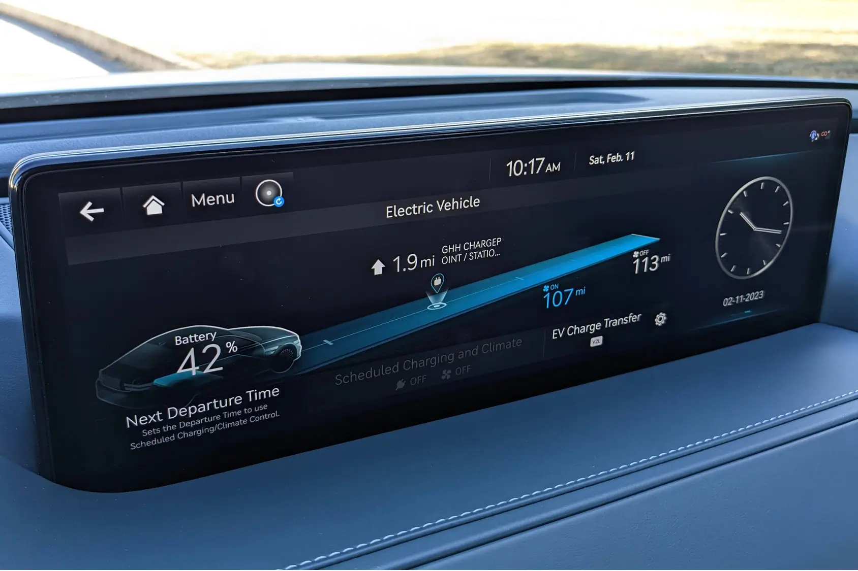 Genesis Electrified G80 Touchscreen