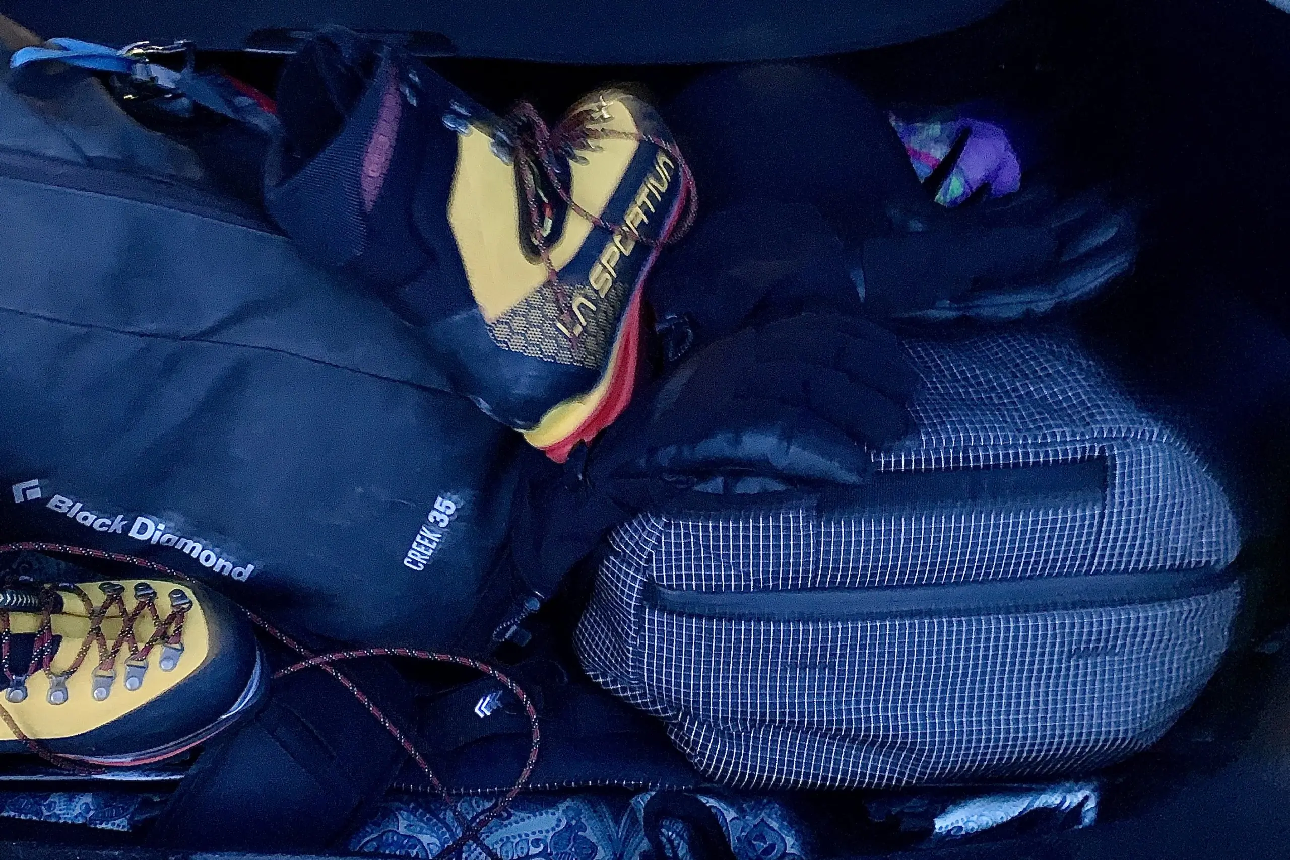 Matador Globerider 45L Backpack
in trunk of vehicle with other items