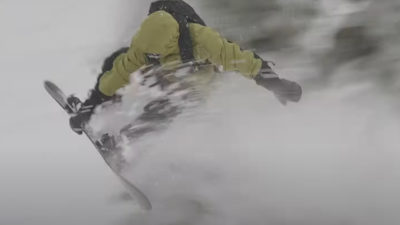 Austen Sweetin Shred-Tests Lib’s New Snowboard in Mt. Baker Pow