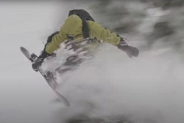 Austin Sweetin snowboarding