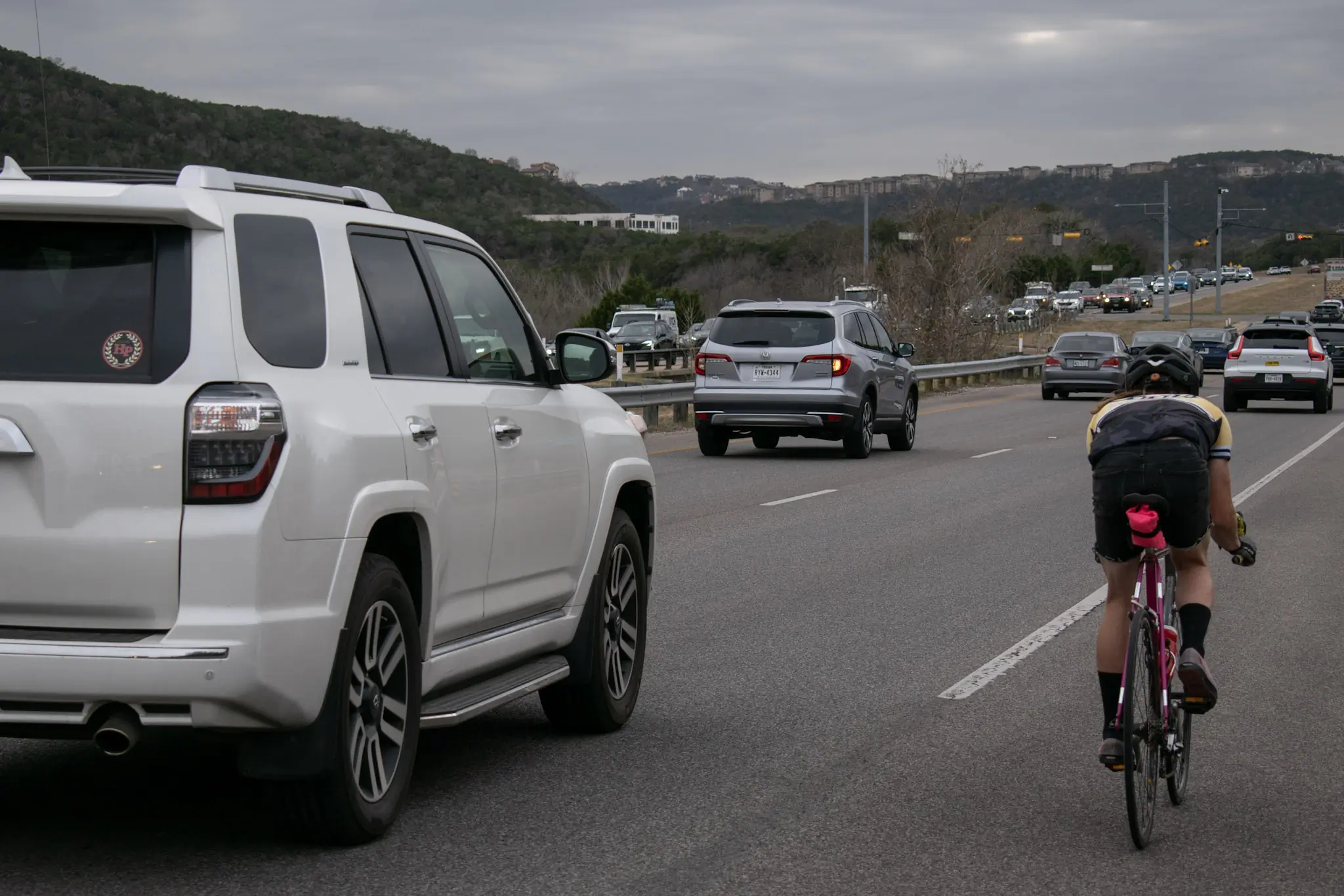 the author on a ride