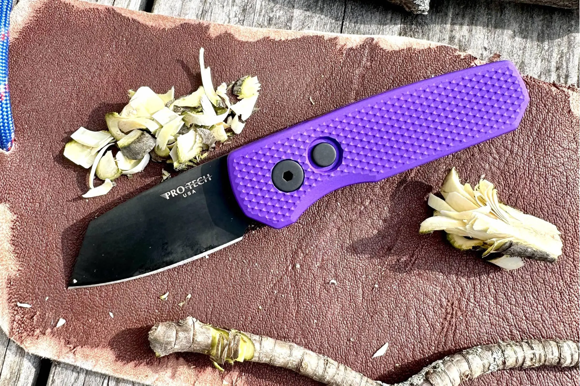 Pro-Tech Runt 5 Automatic Purple Knife