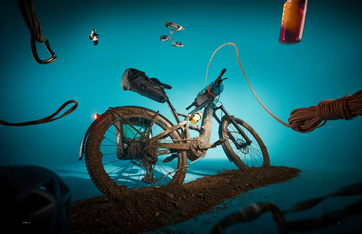 illustration of the turbo tero x with climbing gear