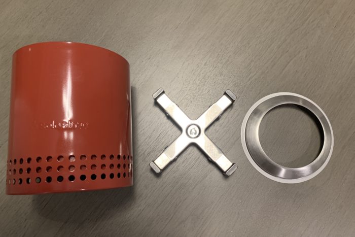 Solo Stove Mesa Fire Pit Review parts laid out.