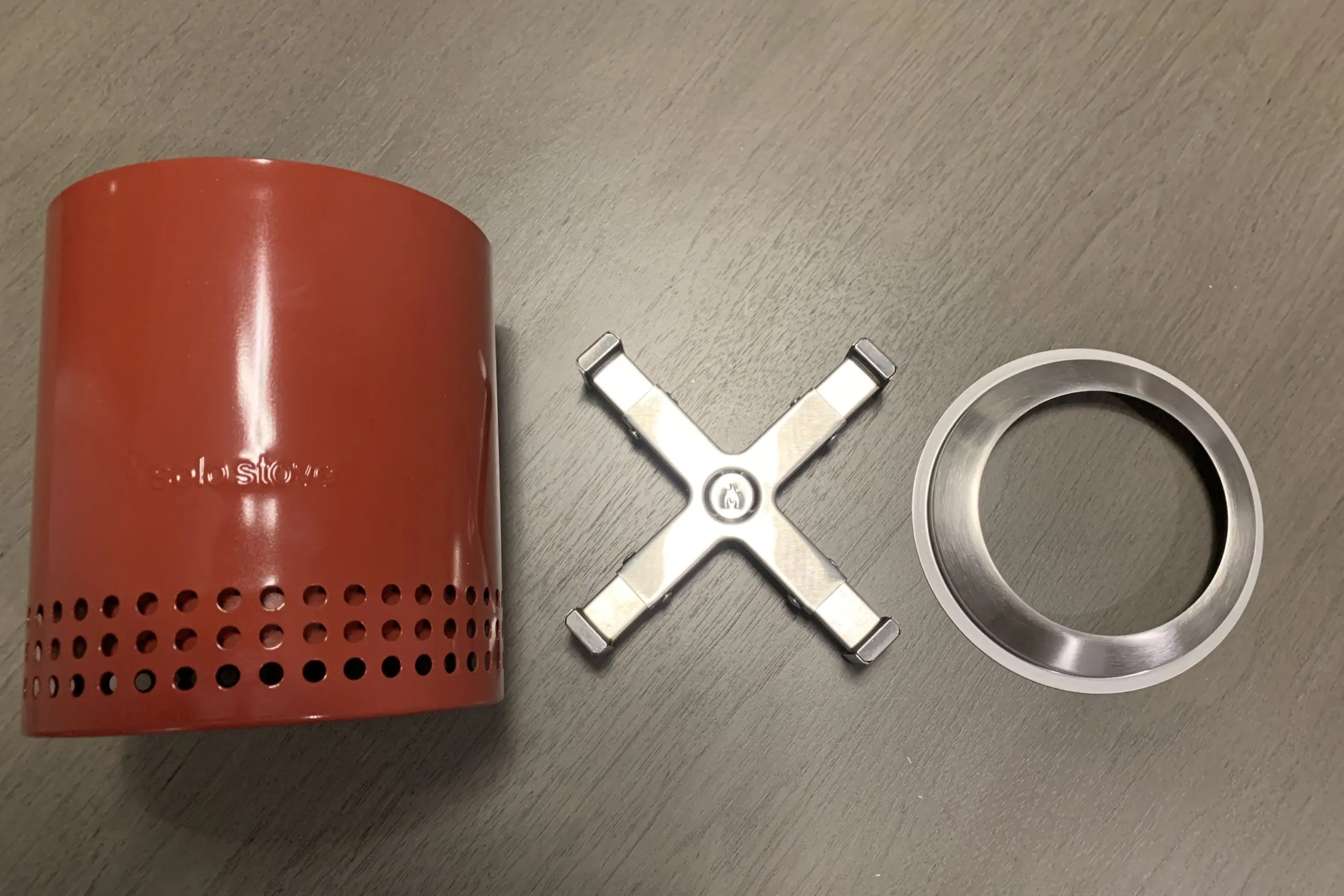 Solo Stove Mesa Fire Pit Review parts laid out.