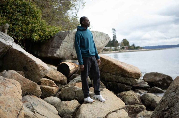 man wearing tentree apparel