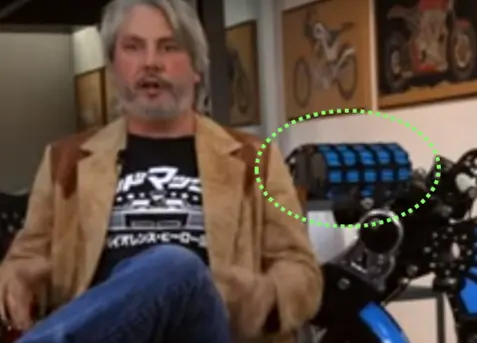 Hades electric motorcycle battery internals. Curtiss Hades