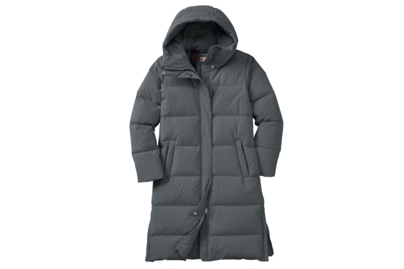 Duluth Trading Women’s Ruffer Puffer Arctic Down Long Coat