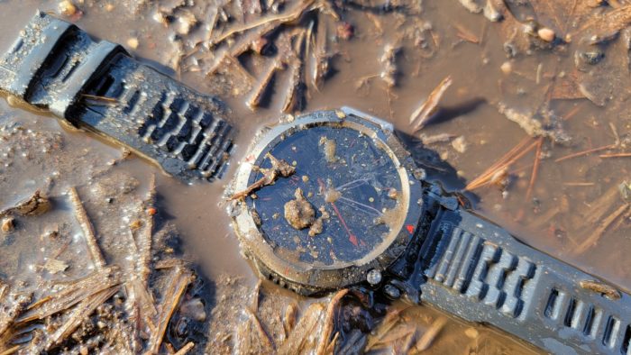 Amazfit T-Rex Ultra GPS review in mud