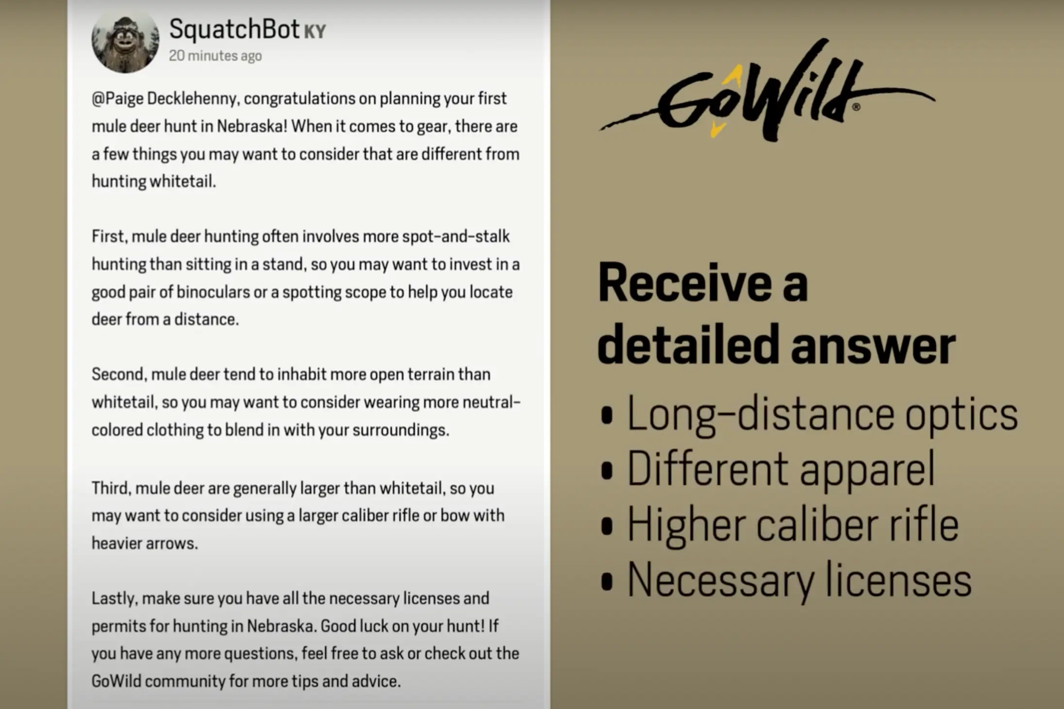 ‘SquatchBot’: GoWild Brings Mythical AI to Hunting Forums