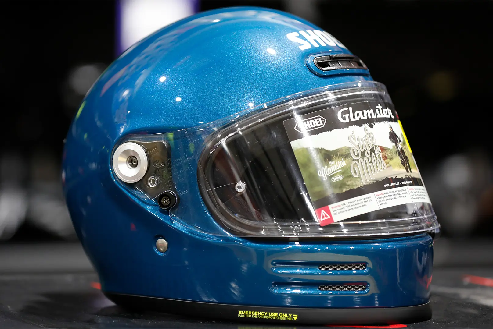 Motorcycle road full-face helmet