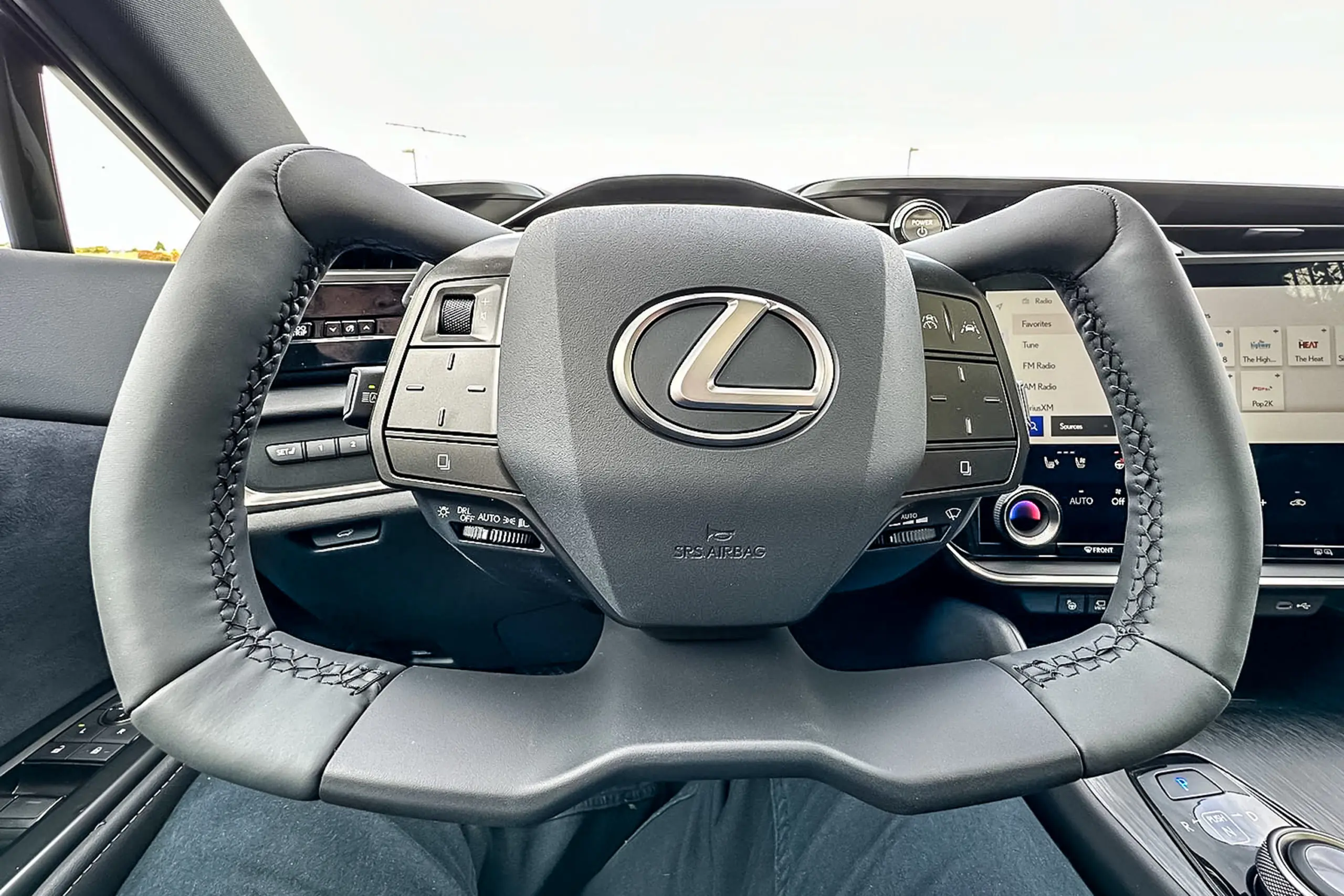 Lexus RZ 450e Review yoke steering