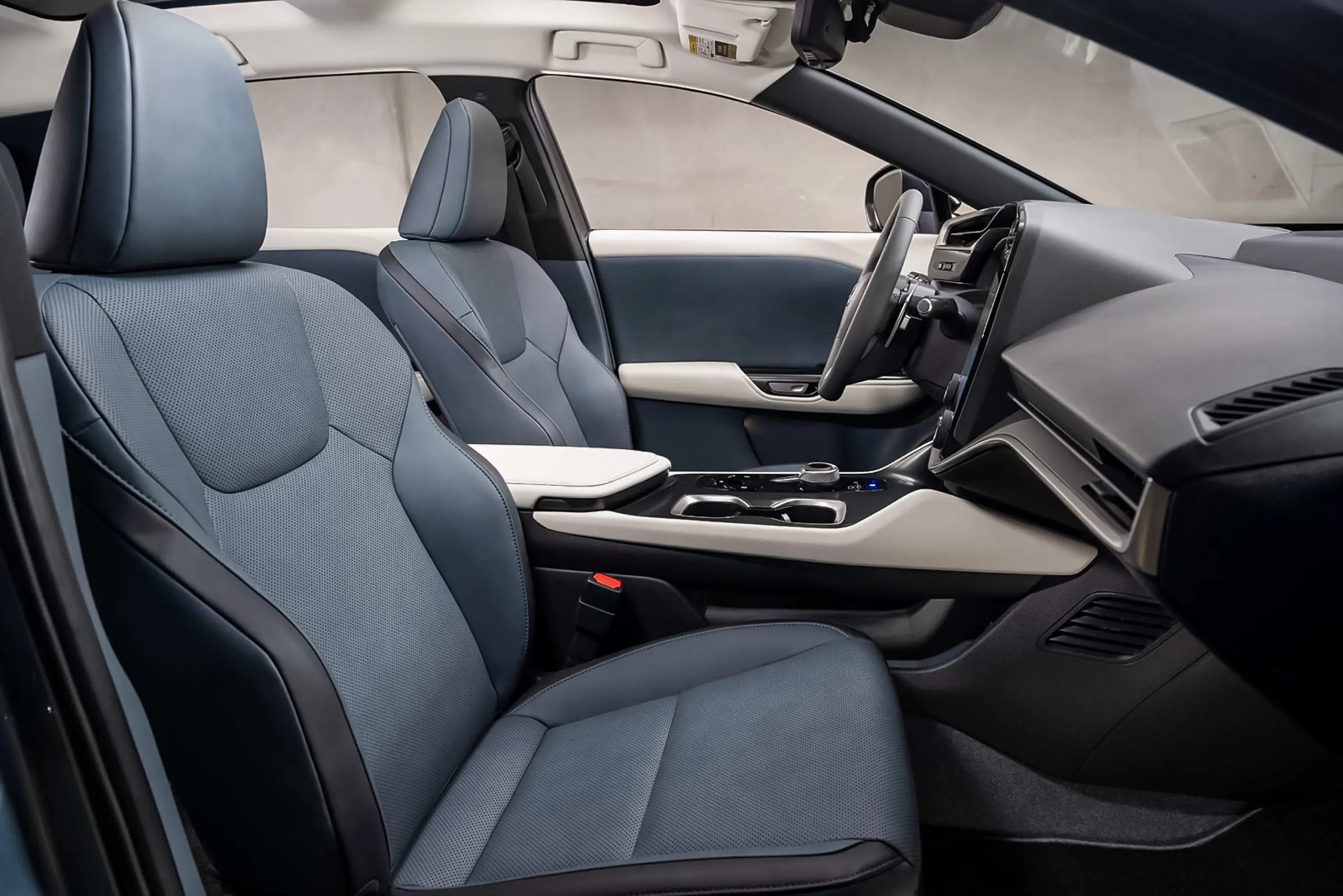 Lexus RZ 450e Review interior front seats