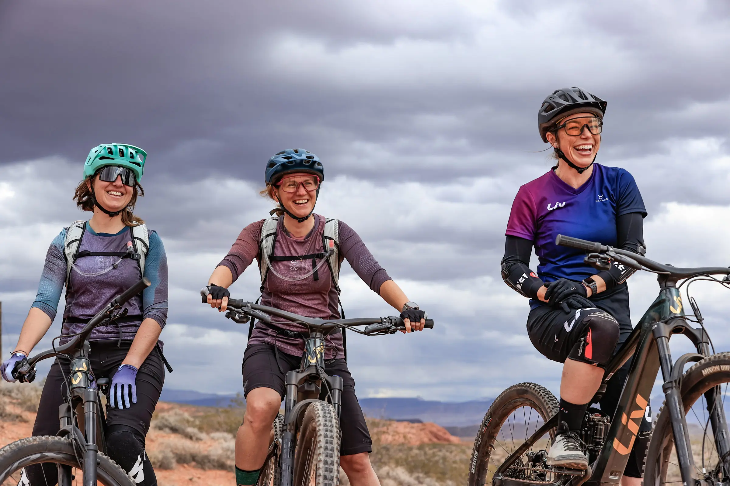 Liv Intrigue X Advanced E+ Elite launch in Utah three women riders