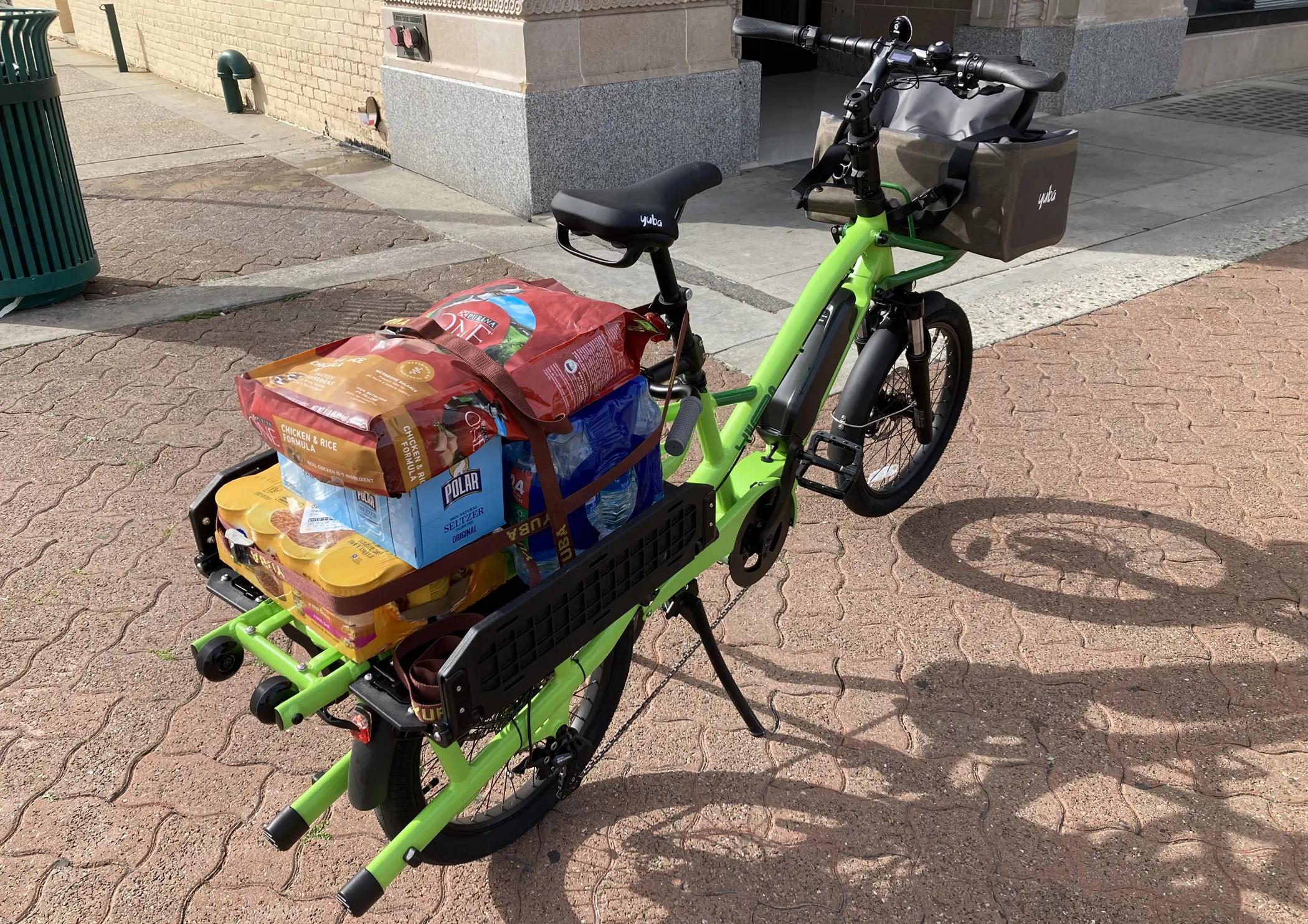 Yuba FastRack e-bike cargo carrying capacity