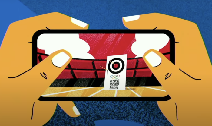 an illustration for the olympic esports series