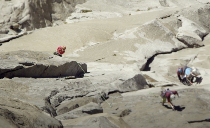 Mayan Smith-Gobat and Libby Sauter on El Capitan in 2014