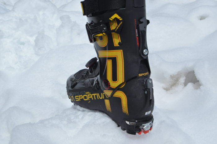 La Sportiva Skorpius CR II Swing Lock  mechanism