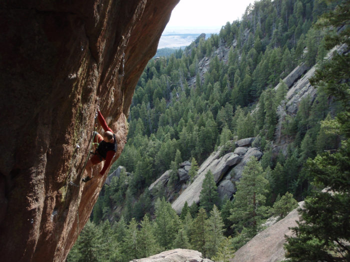 Taylor Roy on Slave to the Rhythm, in the Flatirons of Colorado