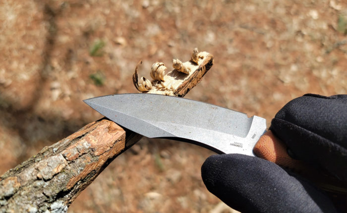 Carving timber with the CRKT Bugsy