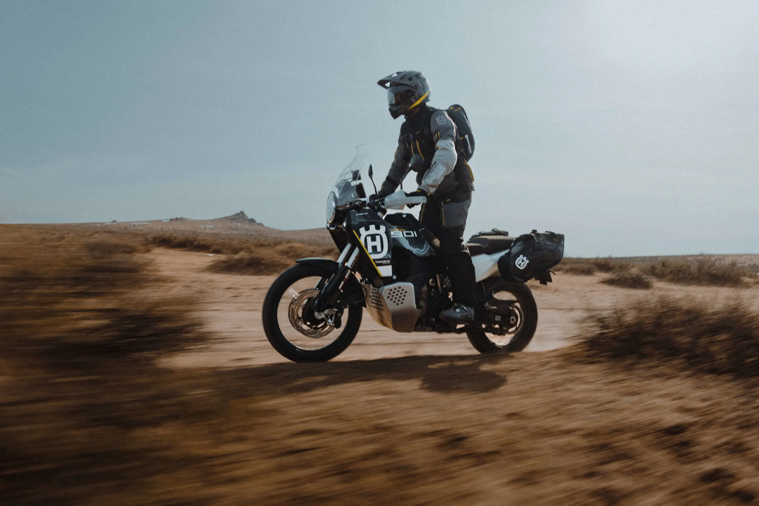 2023 Husqvarna Norden 901 Expedition side view dirt riding