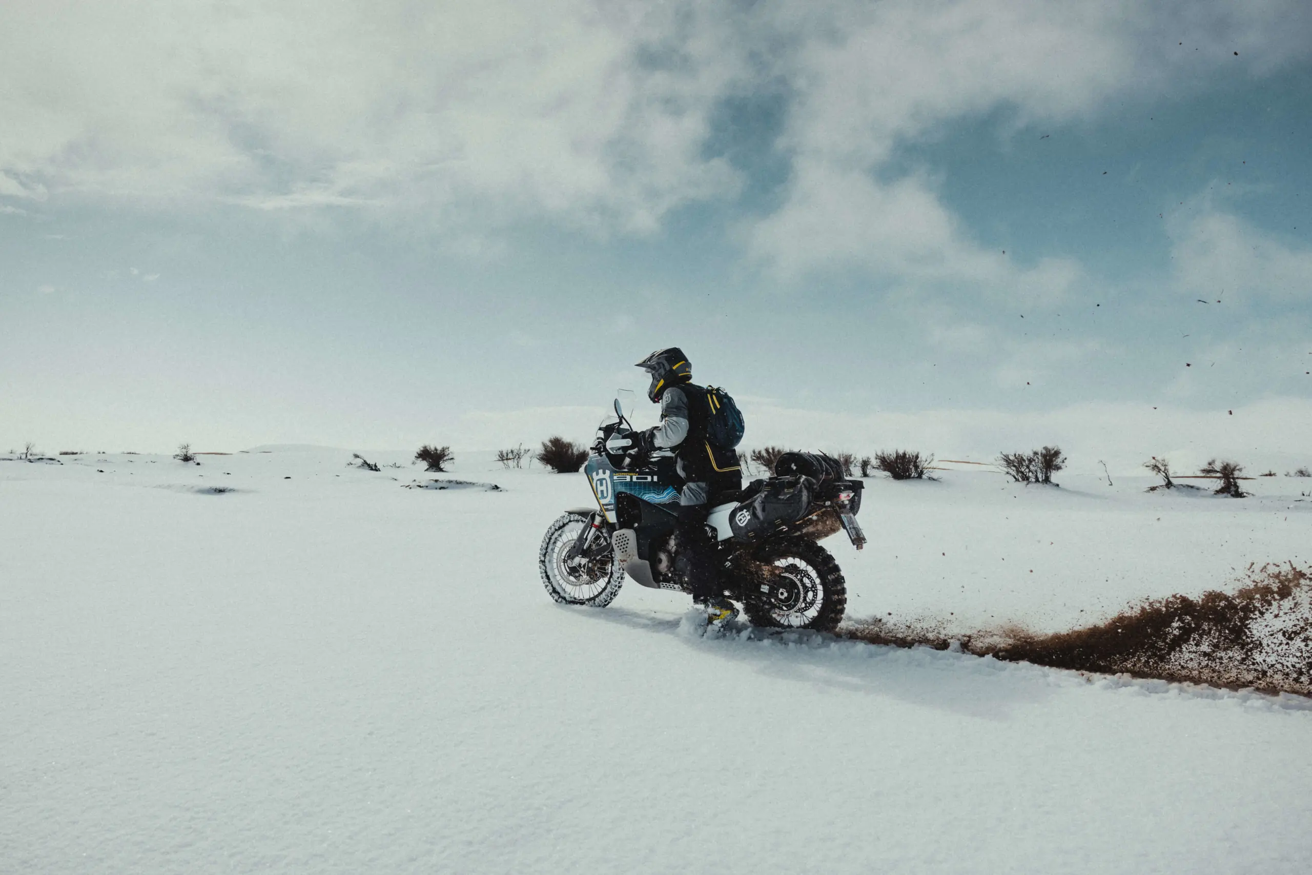 2023 Husqvarna Norden 901 Expedition on snow