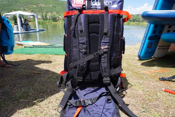 ATB Transformer Red Paddle carry bag; (photo/Mary Murphy)