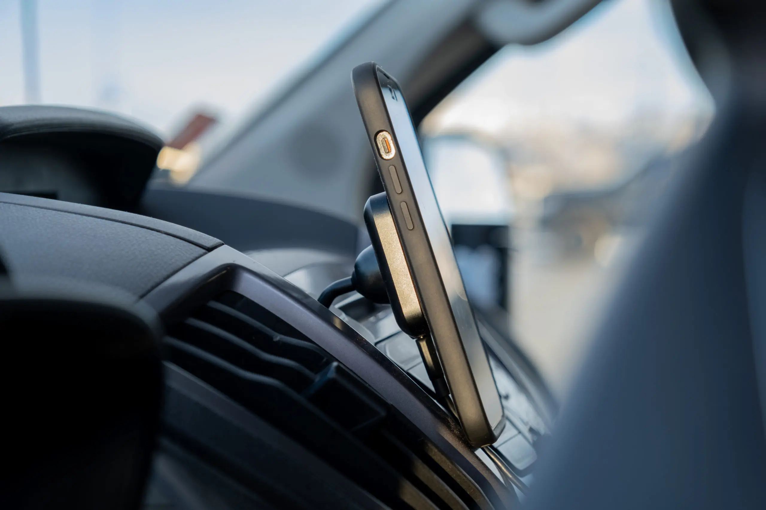 iPhone Charging on a Peak Design Phone Mount Favorite Van Life Gear