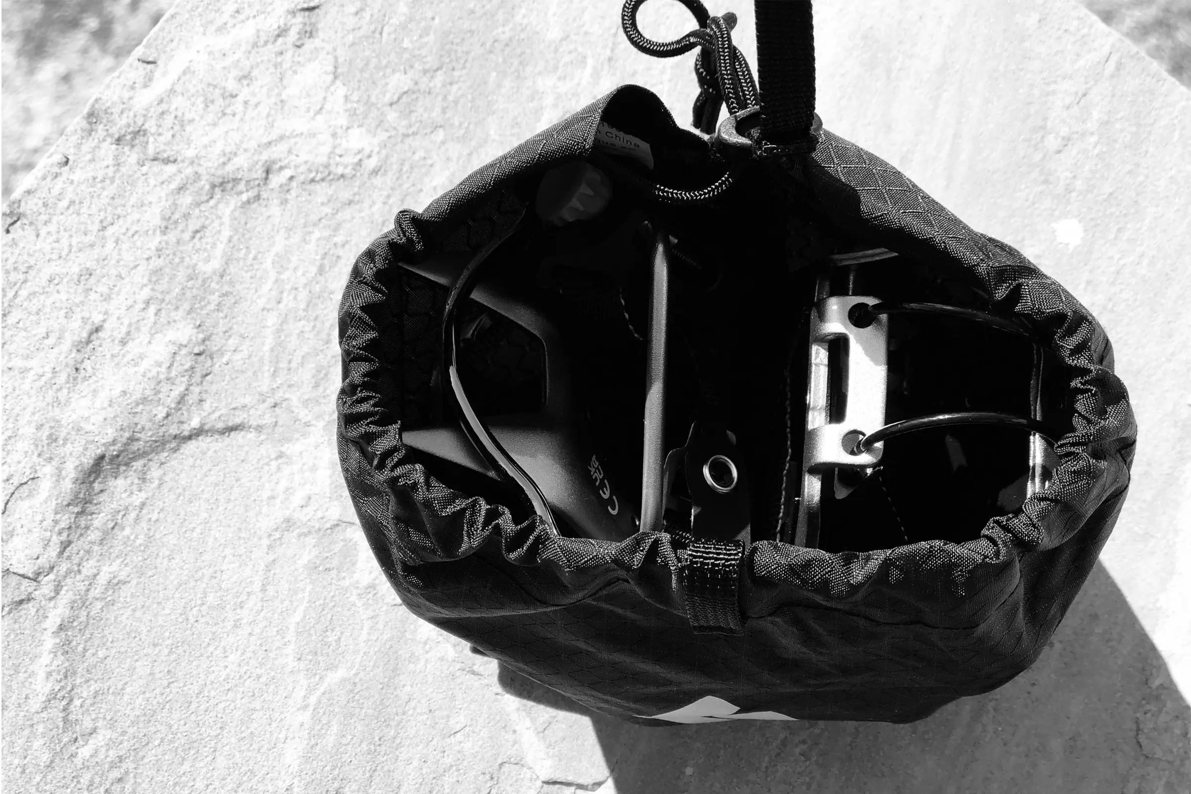 Black Diamond Neve Pro Crampon Review folded in carry sack